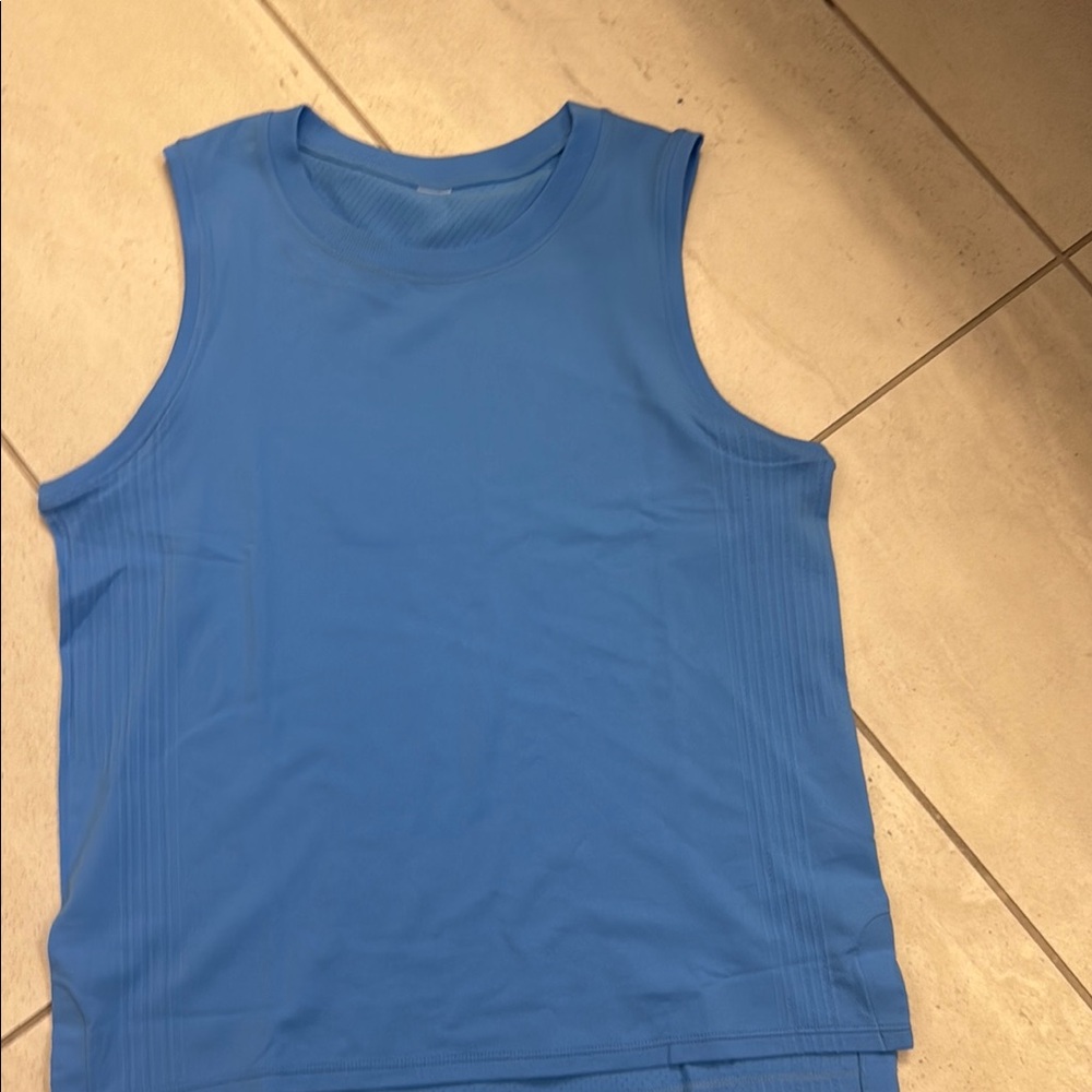 Blue Sleeveless Top
